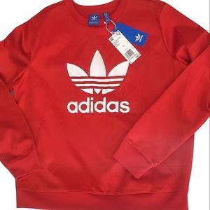 ADIDAS Red TRF Crew Sweat
